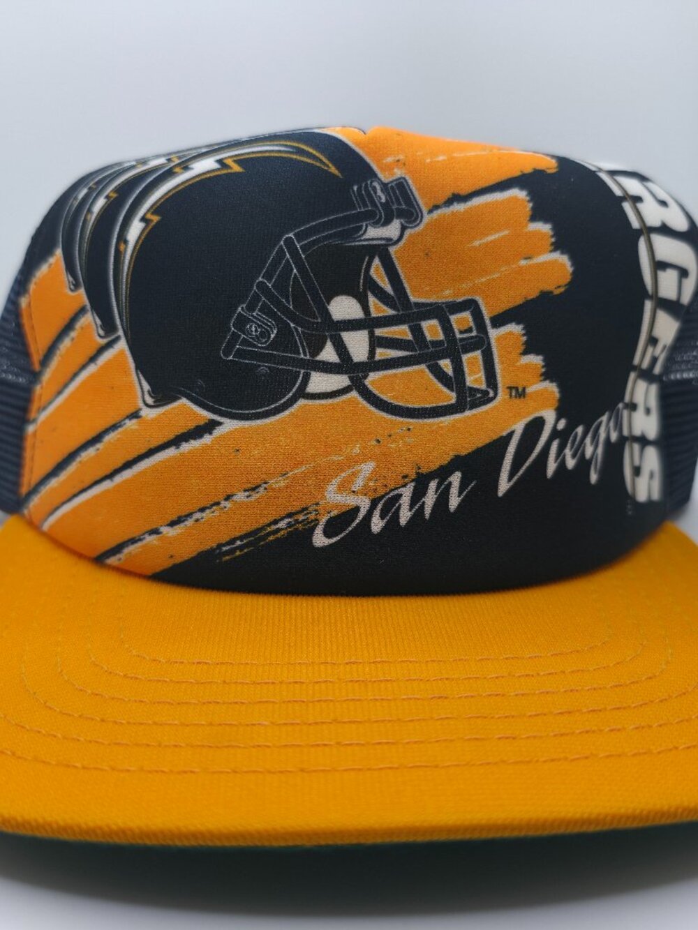 San Diego Chargers Hat New Era Trucker Snapback Vintage Deadstock 80-90s
